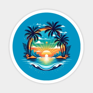 Beach Summer Vibes Magnet